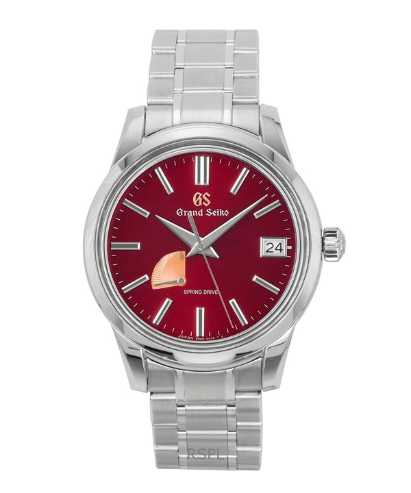 Orologio da uomo Grand Seiko Elegance Limited Edition 20° anniversario in acciaio inossidabile con quadrante rosso automatico SBGA499G 100M