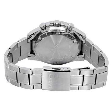 Orologio da uomo Seiko Spirit Chronograph in acciaio inossidabile con quadrante argentato al quarzo SBTR009 100M