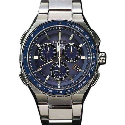 Orologio da uomo Seiko Astron SBXB127 GPS Solar Titanium Power Reserve Cronografo