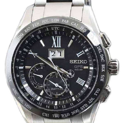 Seiko Astron SBXB137 Orologio solare da uomo a due tempi con calendario solare grande perpetuo