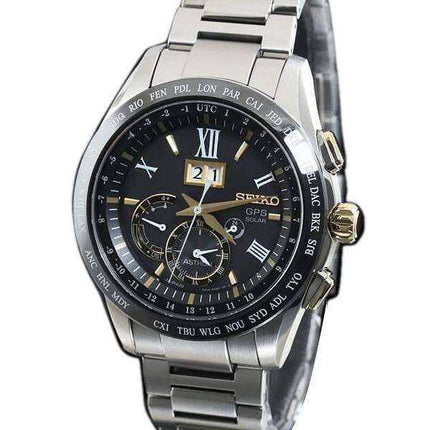 Seiko Astron SBXB139 GPS Titanium Power Reserve Orologio da uomo fabbricato in Giappone