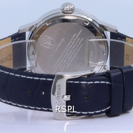 Orologio da uomo S. Coifman in pelle con quadrante argento al quarzo SC0465