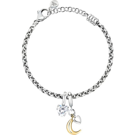 Bracciale Morellato Drops con mezza luna color oro SCZ1375 da donna