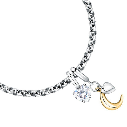 Bracciale Morellato Drops con mezza luna color oro SCZ1375 da donna
