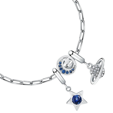 Bracciale Morellato Drops con cristalli trasparenti e blu SCZ1380 da donna