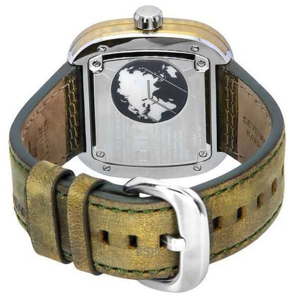 Orologio da uomo Sevenfriday M-Series NFC Enabled con cinturino in pelle quadrante marrone automatico M2/05 SF-M2-05