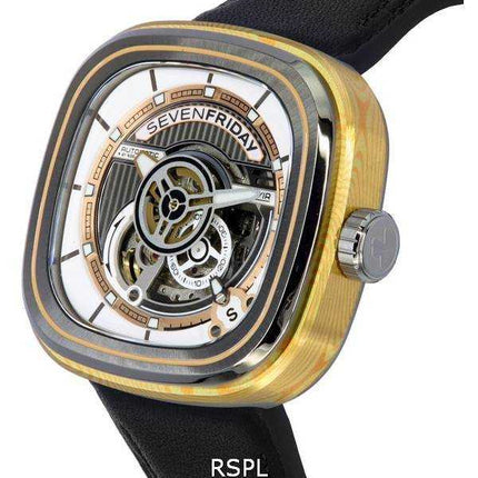 Orologio da uomo Sevenfriday P-Series Cuxedo Skeleton Dial automatico PS2/02 SF-PS2-02