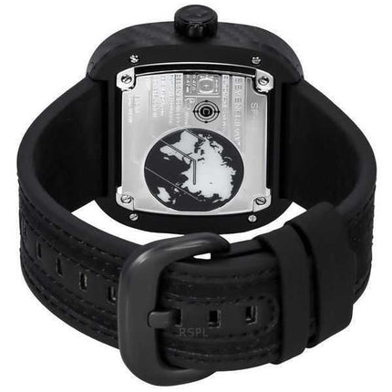 Orologio da uomo Sevenfriday P-Series Ruby Carbon Grey e Red Skeleton Dial automatico PS3/02 SF-PS3-02 100M