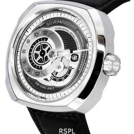 Orologio da uomo Sevenfriday Q-Series quadrante nero automatico Q1/03 SF-Q1-03