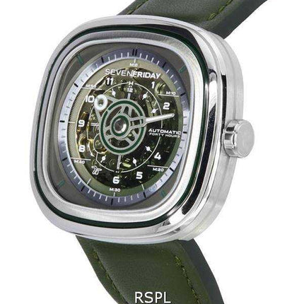Orologio da uomo Sevenfriday T-Series Green-T con quadrante scheletro automatico T1/06 SF-T1-06
