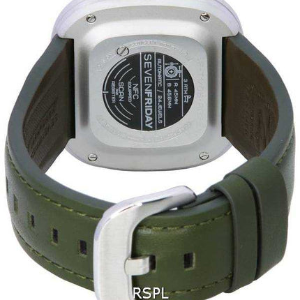 Orologio da uomo Sevenfriday T-Series Green-T con quadrante scheletro automatico T1/06 SF-T1-06