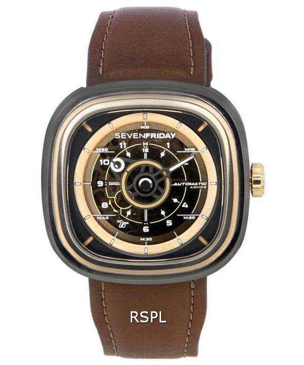 Orologio da uomo Sevenfriday serie T con riserva di carica automatica T2/03 SF-T2-03