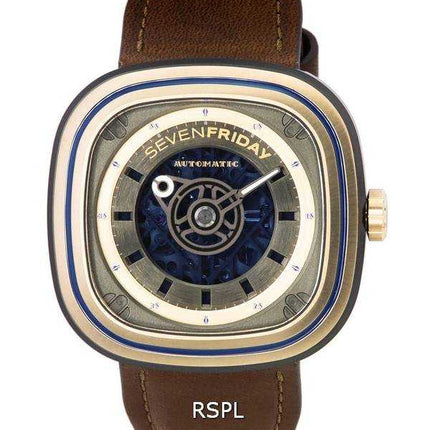 Sevenfriday T-Series T-Art Skeleton Dial Automatic T2/04 SF-T2-04 Orologio da uomo