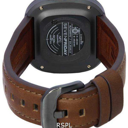 Sevenfriday T-Series T-Art Skeleton Dial Automatic T2/04 SF-T2-04 Orologio da uomo