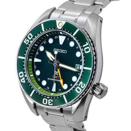 Orologio da uomo Seiko Prospex Sea Aqua Sumo GMT con quadrante verde Solar Diver&#39;s SFK003J1 200M