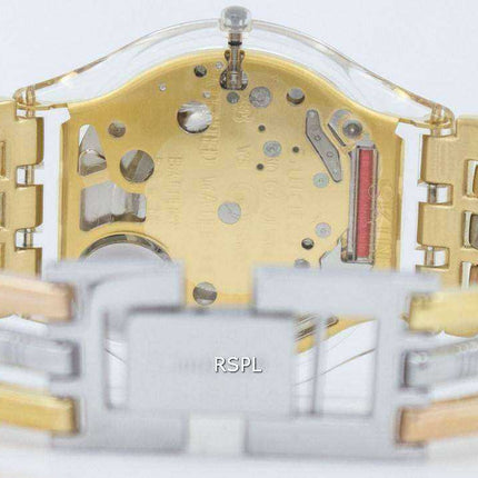 Orologio da donna Swatch Skin Tri Gold Quartz SFK240B