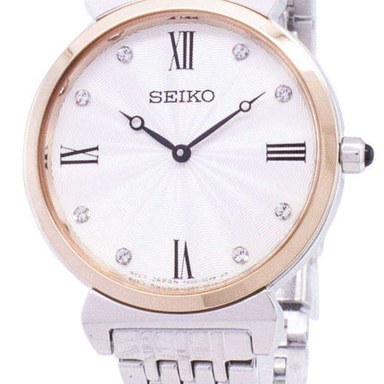 Seiko Quartz SFQ798 SFQ798P1 SFQ798P Diamond Accents orologio da donna