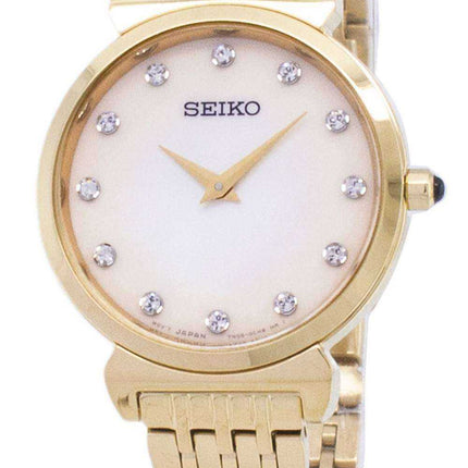 Seiko Quartz SFQ802 SFQ802P1 SFQ802P Diamond Accents orologio da donna