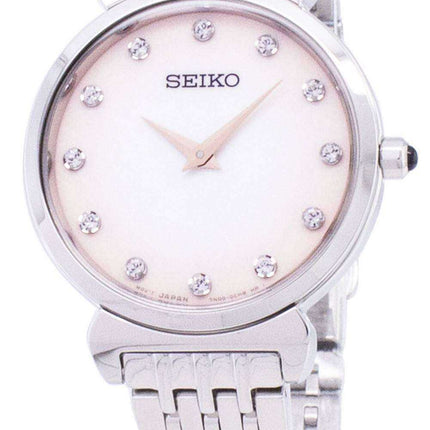 Seiko Quartz SFQ803 SFQ803P1 SFQ803P Diamond Accents orologio da donna