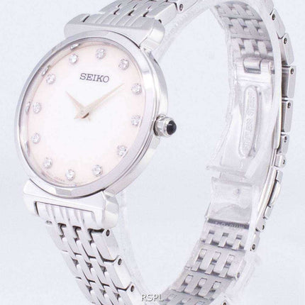 Seiko Quartz SFQ803 SFQ803P1 SFQ803P Diamond Accents orologio da donna