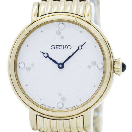 Seiko Quartz Swarovski Crystals SFQ804 SFQ804P1 SFQ804P Orologio da donna