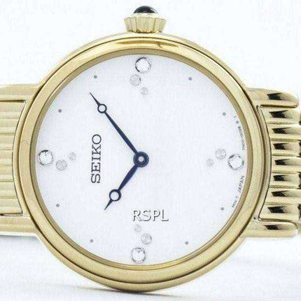 Seiko Quartz Swarovski Crystals SFQ804 SFQ804P1 SFQ804P Orologio da donna