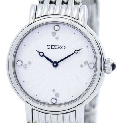 Seiko Quartz Swarovski Crystals SFQ805 SFQ805P1 SFQ805P Orologio da donna