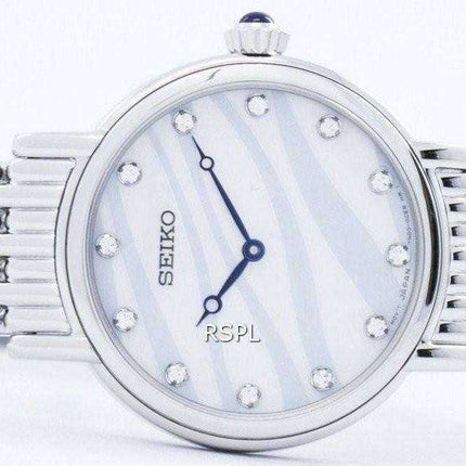 Seiko Quartz Swarovski Crystals SFQ807 SFQ807P1 SFQ807P Orologio da donna