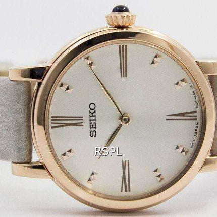Cinturino in pelle al quarzo Seiko SFQ812 SFQ812P1 SFQ812P - Orologio da donna