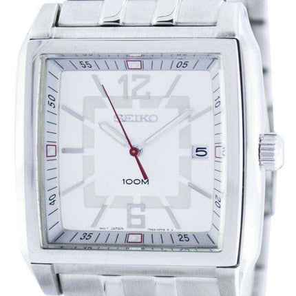 Orologio da uomo SGED73 SGED73PED SGED73P di forma quadrata al quarzo Seiko