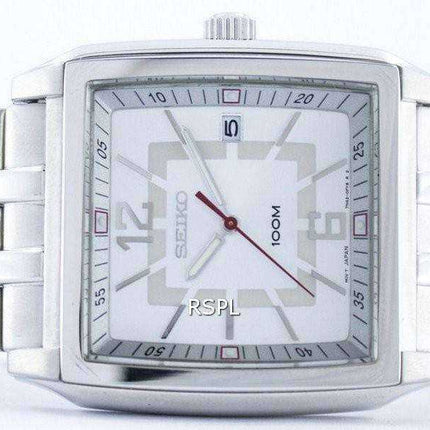 Orologio da uomo SGED73 SGED73PED SGED73P di forma quadrata al quarzo Seiko