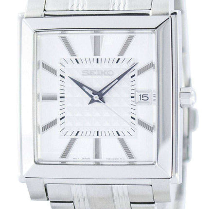 Orologio da uomo SGEE03 SGEE03P1 SGEE03P di forma quadrata al quarzo Seiko