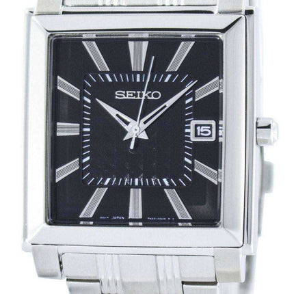 Orologio da uomo SGEE05 SGEE05P1 SGEE05P con forma quadrata al quarzo Seiko