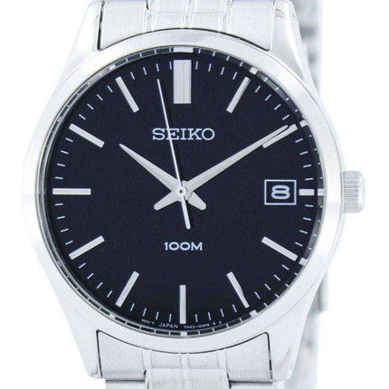 Orologio da uomo Seiko al quarzo quadrante nero SGEF01 SGEF01P1 SGEF01P