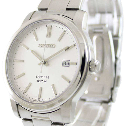 Seiko Quartz Sapphire White Dial SGEH01 SGEH01P1 SGEH01P Orologio da uomo
