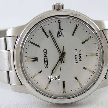 Seiko Quartz Sapphire White Dial SGEH01 SGEH01P1 SGEH01P Orologio da uomo