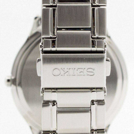 Orologio da uomo SGEH53 SGEH53P1 SGEH53P con quadrante nero in vetro zaffiro quarzo Seiko