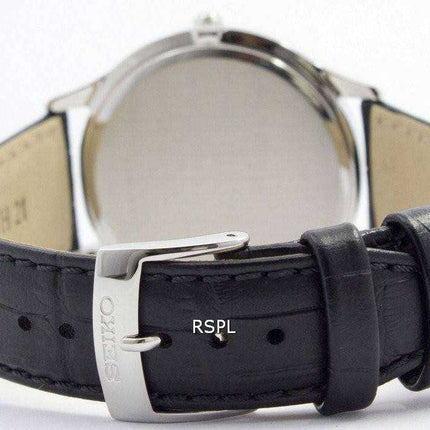 Orologio da uomo SGEH53P2 quadrante nero in vetro zaffiro quarzo Seiko