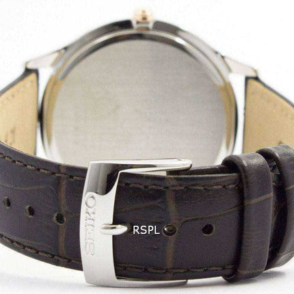 Orologio da uomo SGEH55 SGEH55P1 SGEH55P con quadrante color argento zaffiro Seiko al quarzo