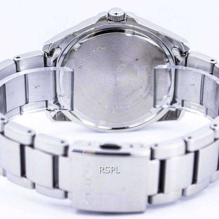 Orologio da uomo SGEH63 SGEH63P1 SGEH63P con quadrante nero in vetro zaffiro Seiko al quarzo