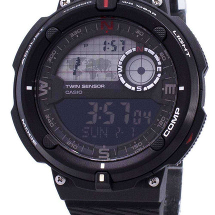 Orologio da uomo Casio Outdoor SGW-600H-1B con doppio sensore digitale al quarzo