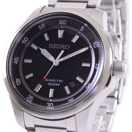 Orologio da uomo Seiko Neo sportivo cinetico 100M quadrante nero SKA685 SKA685P1 SKA685P