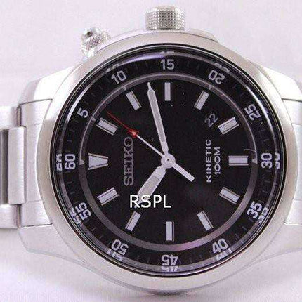 Orologio da uomo Seiko Neo sportivo cinetico 100M quadrante nero SKA685 SKA685P1 SKA685P