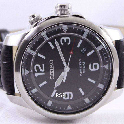Orologio da uomo Seiko Neo sportivo cinetico 100M quadrante nero SKA689 SKA689P1 SKA689P
