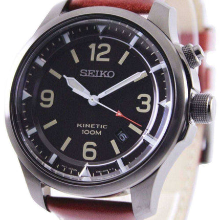 Orologio da uomo Seiko Neo sportivo cinetico 100M quadrante nero SKA691 SKA691P1 SKA691P