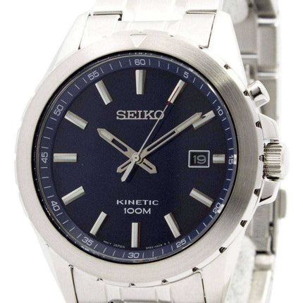 Orologio da uomo Seiko Kinetic blu 100M SKA695 SKA695P1 SKA695P