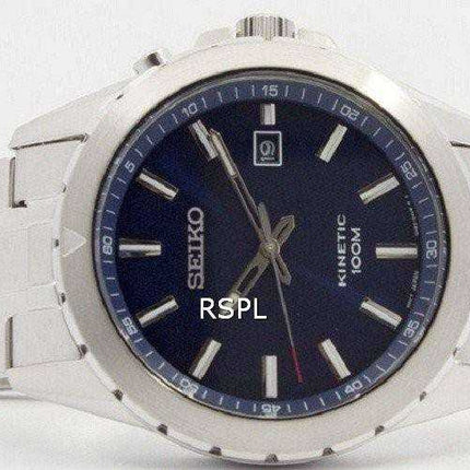 Orologio da uomo Seiko Kinetic blu 100M SKA695 SKA695P1 SKA695P