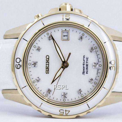 Seiko Sportura Kinetic Diamond Accent SKA876 SKA876P1 SKA876P Orologio da donna