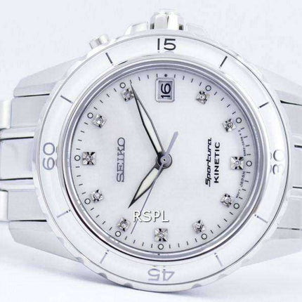 Seiko Sportura Kinetic Diamond Accent SKA881 SKA881P1 SKA881P Orologio da donna