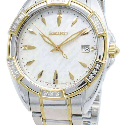 Seiko Classic SKK880P SKK880P1 SKK880 Orologio da donna al quarzo con accenti di diamante